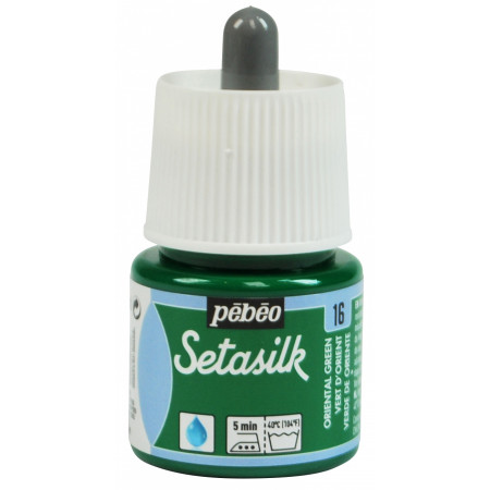 PEINTURE SETASILK SOIE 45ML VERT ORIENT