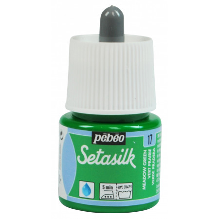 PEINTURE SETASILK SOIE 45ML VERT PRAIRIE