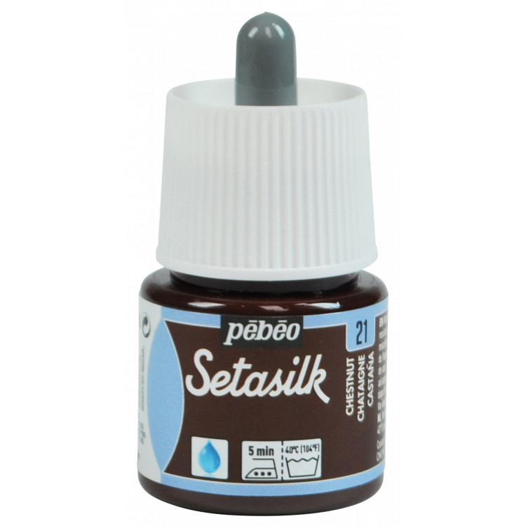 PEINTURE SETASILK SOIE 45ML CHATAIGNE