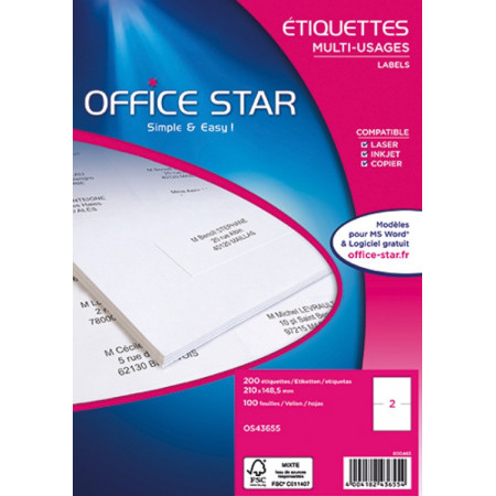 RAME PAPIER - Format A4, 500 FEUILLLES, 90G DCP BLANC 1833 - BuroStock  Réunion