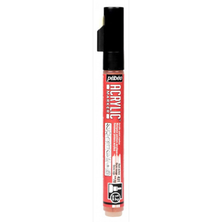 MARKER ACRYLIC PTE 1,2MM OCRE ROUGE