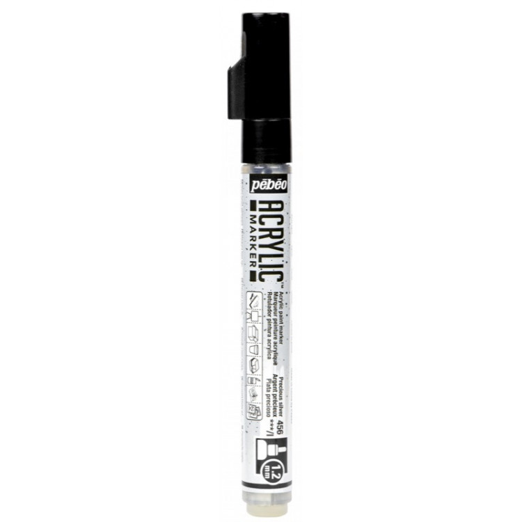 MARKER ACRYLIC PTE 1,2MM ARGENT PREC