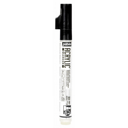 MARKER ACRYLIC PTE 4MM BLANC