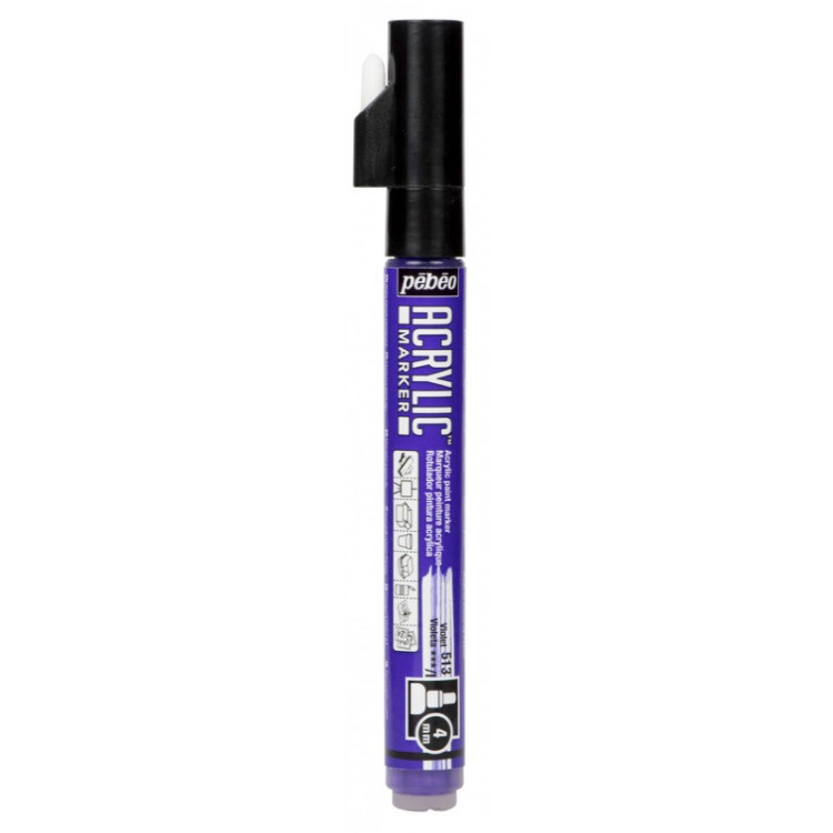 MARKER ACRYLIC PTE 4MM VIOLET