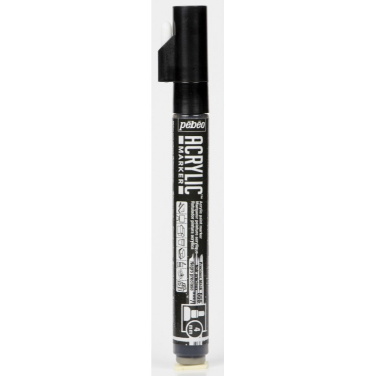 MARKER ACRYLIC PTE 4MM NOIR PREC