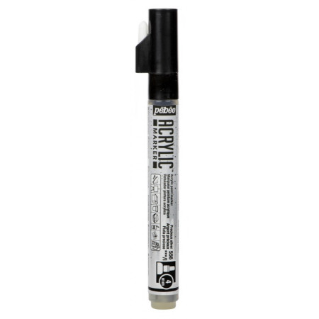 MARKER ACRYLIC PTE 4MM ARGENT PREC