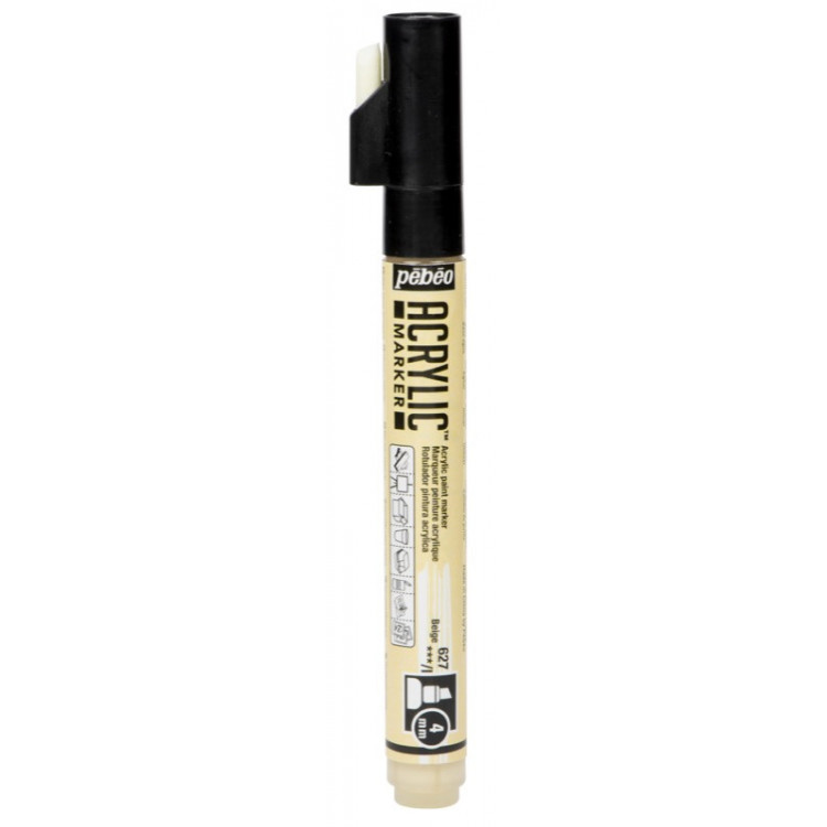 MARKER ACRYLIC PTE BISEAU 4 BEIGE