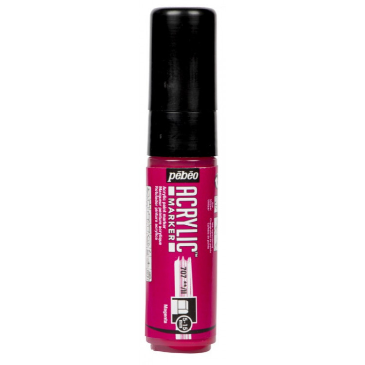 MARKER ACRYLIC PTE 5-15MM MAGENTA