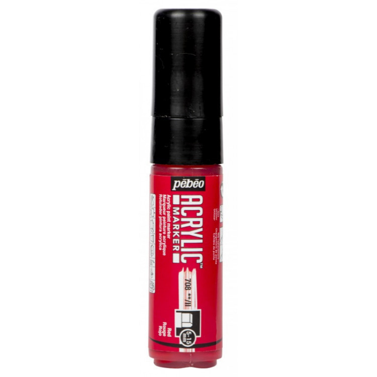 MARKER ACRYLIC PTE 5-15MM ROUGE