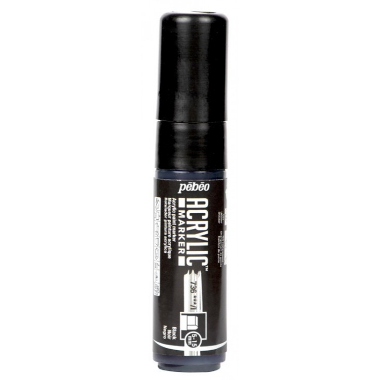 MARKER ACRYLIC PTE 5-15MM NOIR