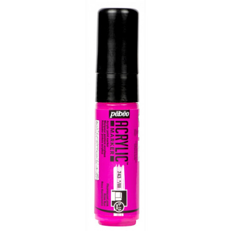 MARKER ACRYLIC PTE 5-15MM ROSE FLUO