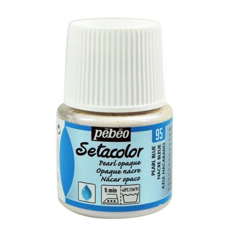 PEINTURE SETACOLOR OP 45ML NACRE BLEU