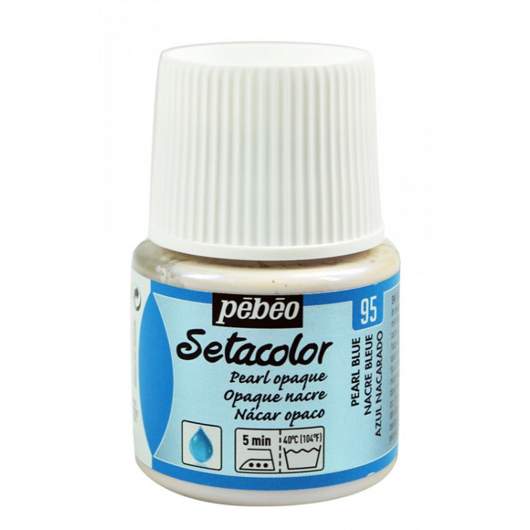 PEINTURE SETACOLOR OP 45ML NACRE BLEU