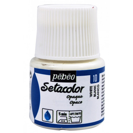 PEINTURE SETACOLOR OP 45ML BLANC