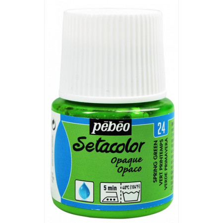 PEINTURE SETACOLOR OP 45ML VERT PRINTEMPS