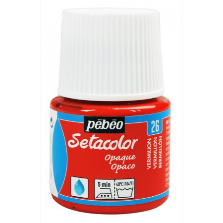 PEINTURE SETACOLOR OP 45ML VERMILLON