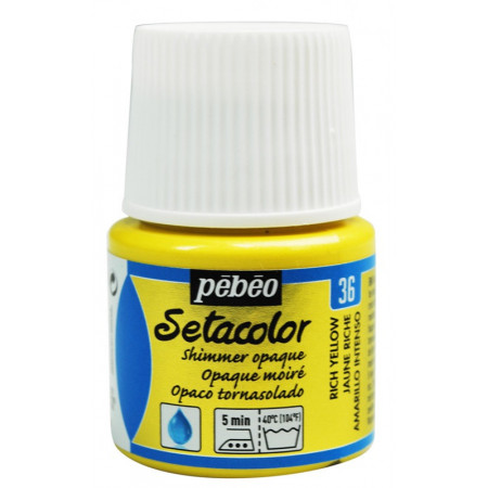 PEINTURE SETACOLOR OP 45ML JAUNE RICH