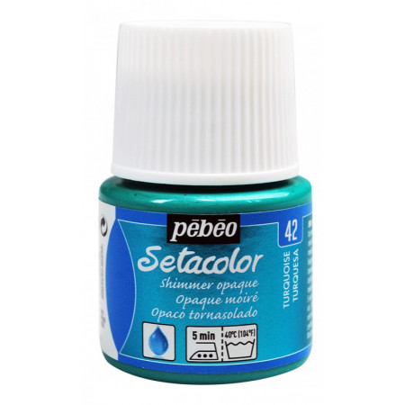 PEINTURE SETACOLOR OP 45ML TURQUOISE