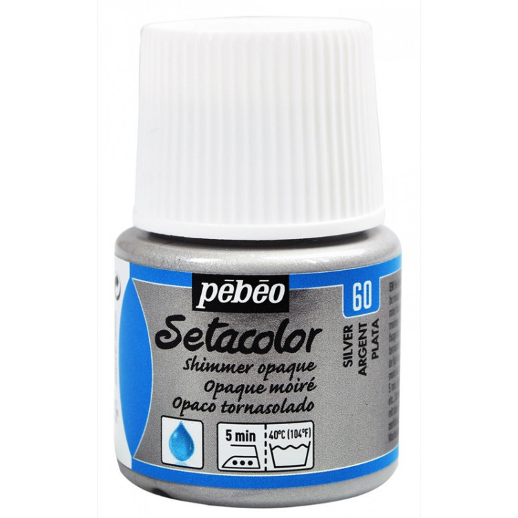 PEINTURE SETACOLOR OP 45ML ARGENT