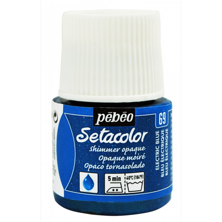 PEINTURE SETACOLOR OP 45ML BLEU ELEC