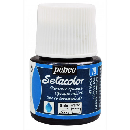 PEINTURE SETACOLOR OP 45ML NOIR JAIS