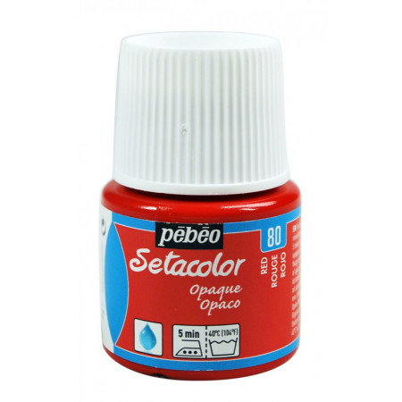 PEINTURE SETACOLOR OP 45ML ROUGE