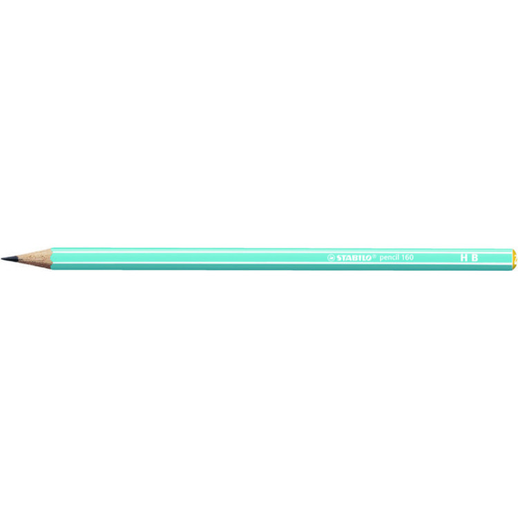 1 crayon graphite STABILO pencil 160 corps bleu clair HB