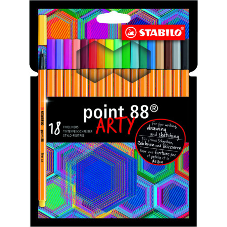 18 feutres STABILO point 88 ARTY