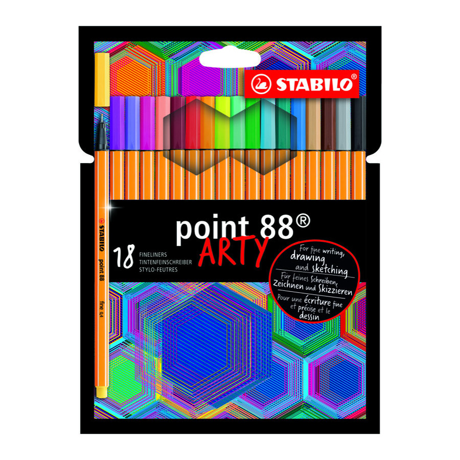 STABILO point 88 stylo-feutre pointe fine (0,4 mm) - Noir