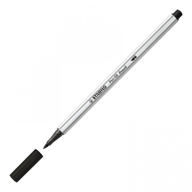 1 feutre pinceau STABILO Pen 68 brush noir