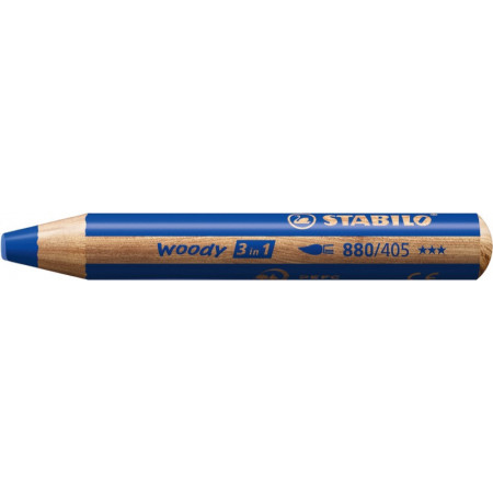 1 crayon multitalents STABILO woody 3 in 1 bleu foncé