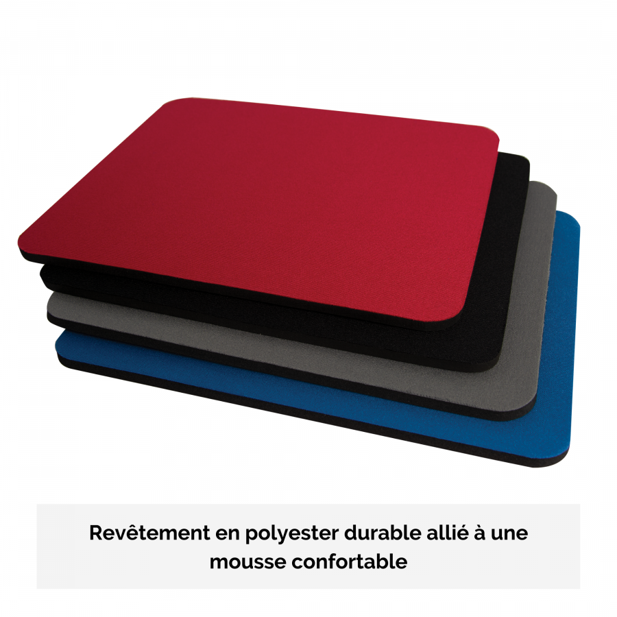 TAPIS SOURIS REPOSE POIGNET GEL BLEU - BuroStock Réunion