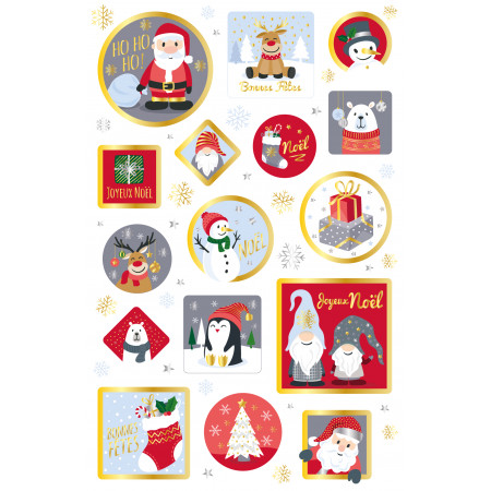 32 stickers de Noël M4
