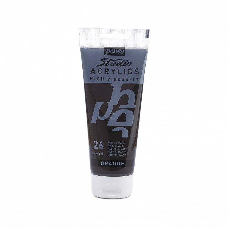 PEINTURE ACRYLIQUE STUDIO 100ML NOIR MARS