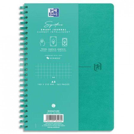 Cahier Oxford-SIG spirale A5 160 pages Q5 TURQ