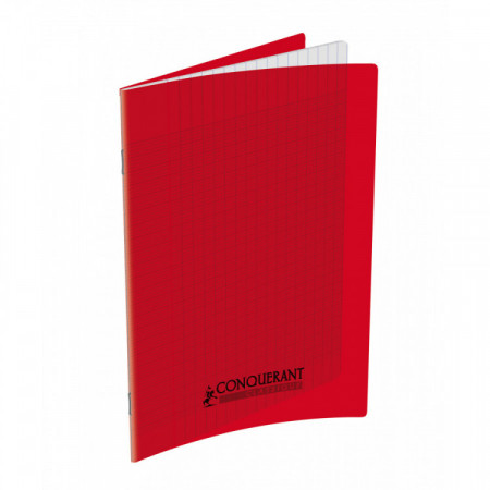 CAHIER POLYPRO 17*22 48P SEYES ROUGE