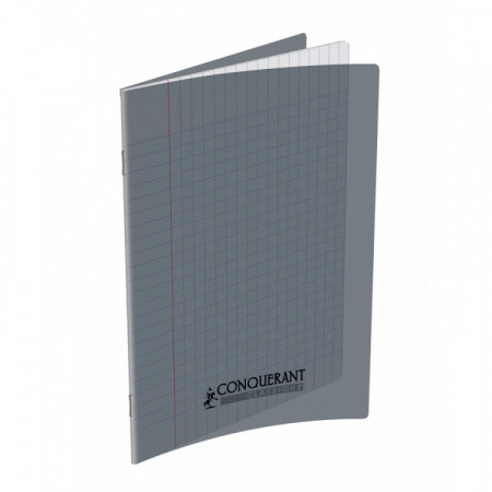 CAHIER POLYPRO 17X22 96P SEYES GRIS