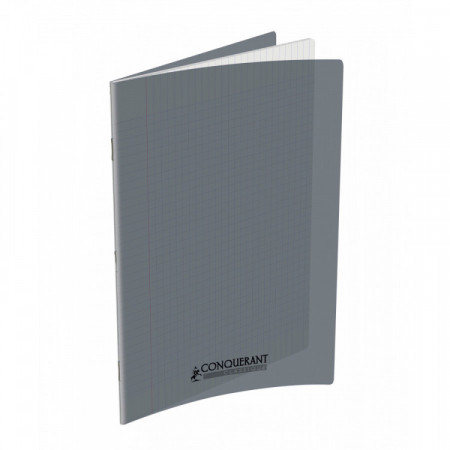 CAHIER POLYPRO 24X32 96P SEYES GRIS