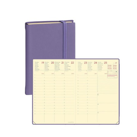 AGENDA AFFAIR PRES J/D 10X15CM SILK LILAS