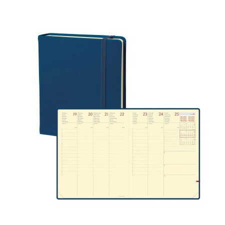 AGENDA EXEC PRES J/D 16X16CM SILK MARINE