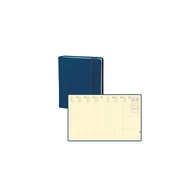 AGENDA EXEC PRES J/D 16X16CM SILK MARINE