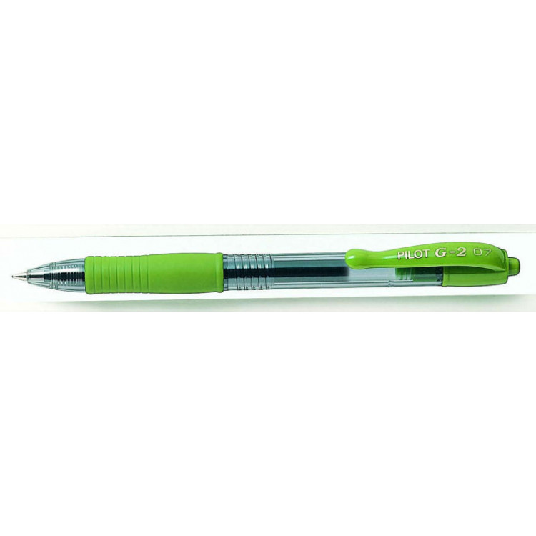 STYLO ROLLER ENCRE GEL - G-2 - 0,7mm - EPAISSEUR DE TRAIT - CITRON VERT