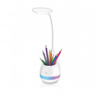 LAMPE FLEX BLANC + POT A CRAYON