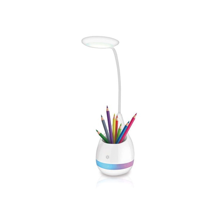 LAMPE FLEX BLANC + POT A CRAYON