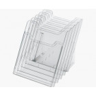 PRESENTOIR 5 CASES A4 VERTICAL CRISTAL