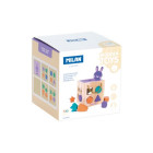 CUBE EN BOIS LAPIN EDUCATIF - 17 PCES