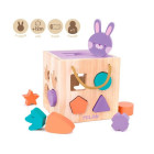 CUBE EN BOIS LAPIN EDUCATIF - 17 PCES