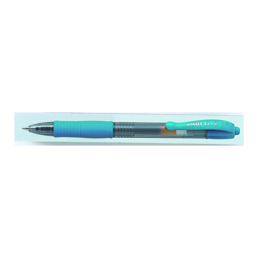 STYLO ROLLER ENCRE GEL - G-2 - 0,7mm - EPAISSEUR DE TRAIT - TURQUOISE -  BuroStock Réunion