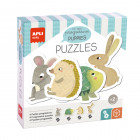 BOITE MY FIRST PUZZLE BEBES ANIMAUX 12U 220X42X220 MM