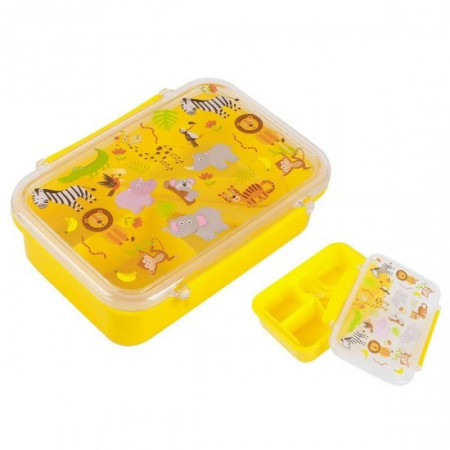 Boîte à déjeuner en plastique pour enfants ANIMALS Multicolore